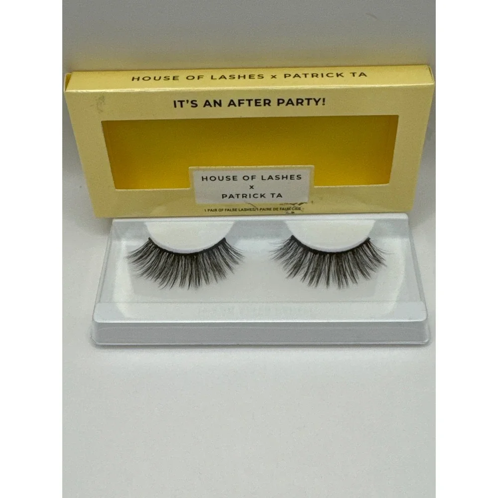 House of Lashes x Patrick Ta It's An After Party False Eyelashes Vegan Black NEW